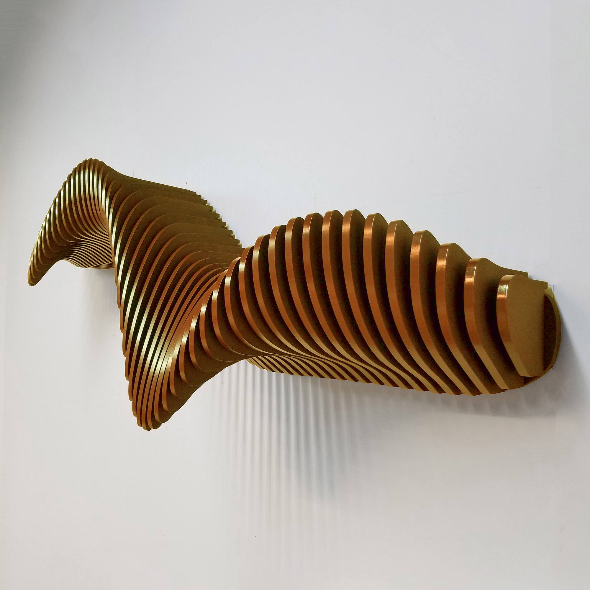 Anura Parametric Wall Mounted Floating Shelf